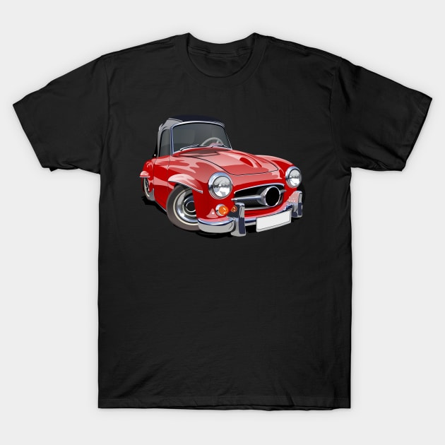 Cartoon retro car T-Shirt by Mechanik